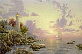 Thomas Kinkade The Sea Of Tranquility painting